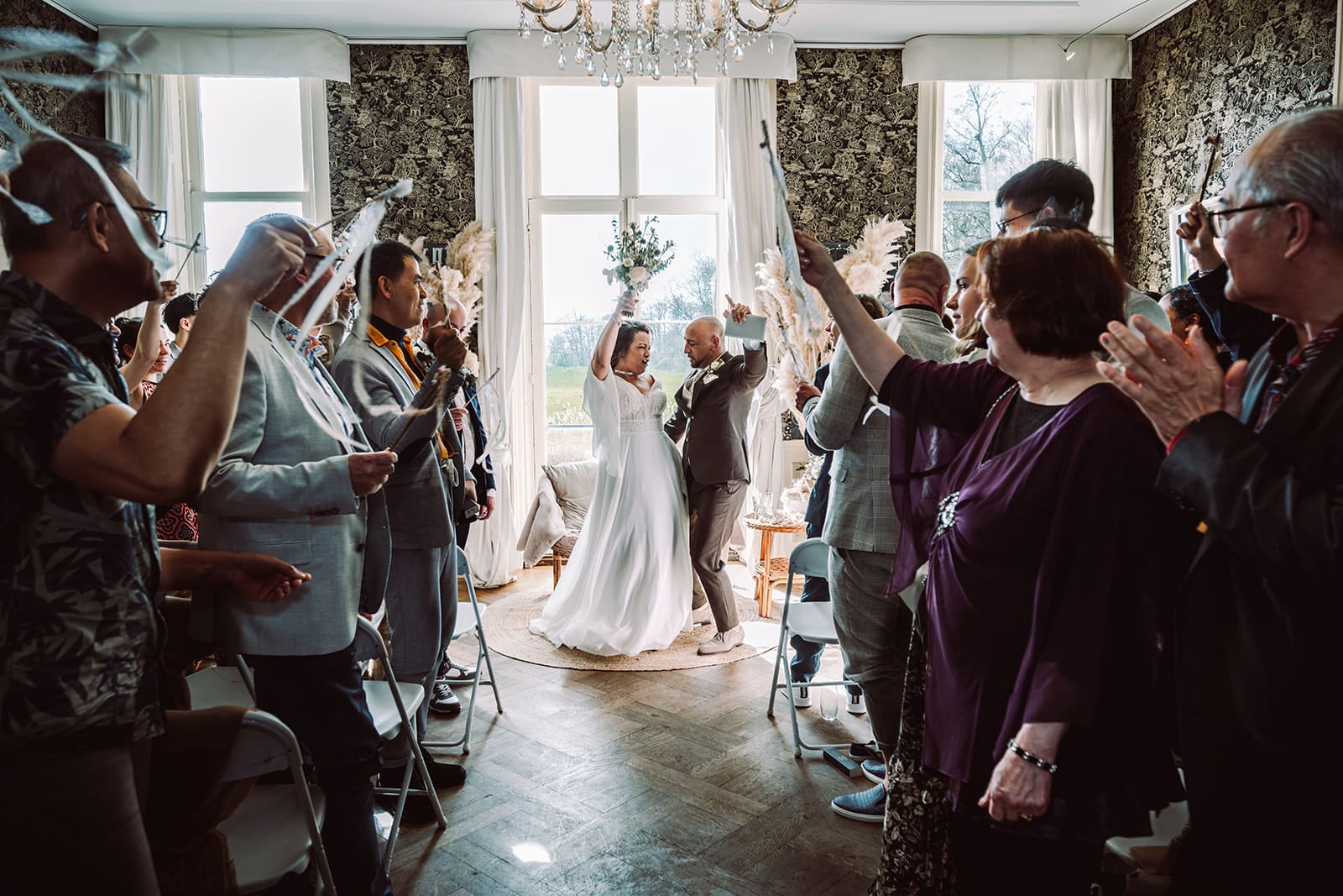 Bruiloft op de kasteel de Haere