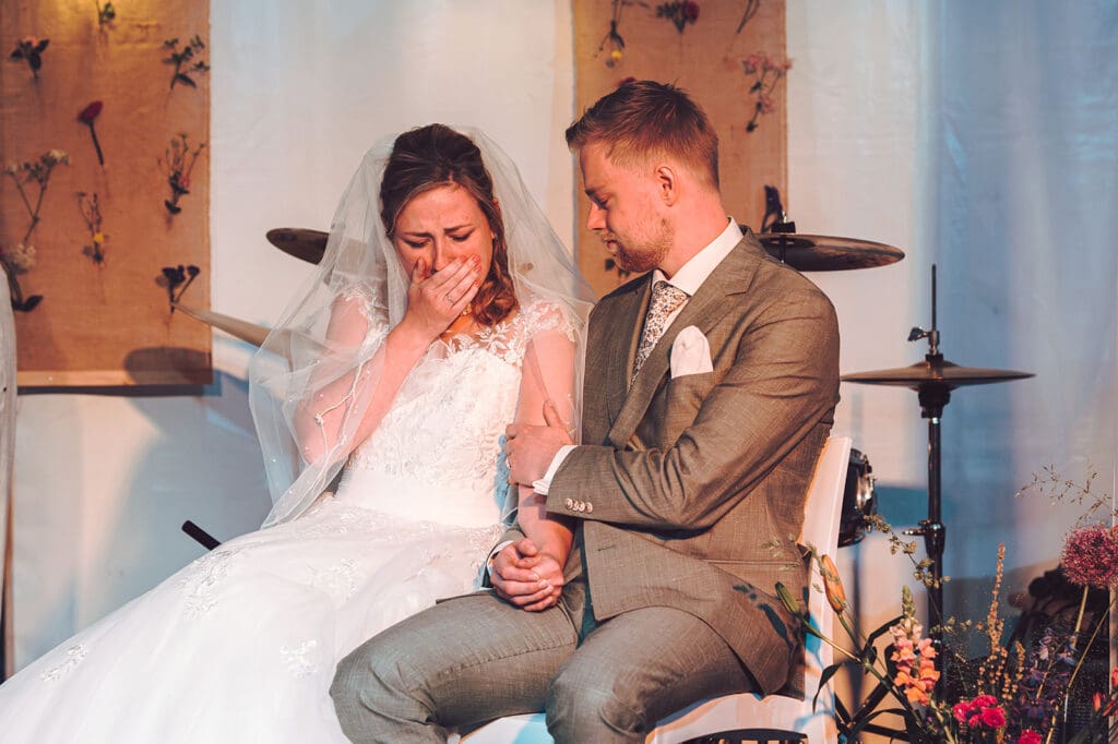 Emoties tijdens de ceremonie